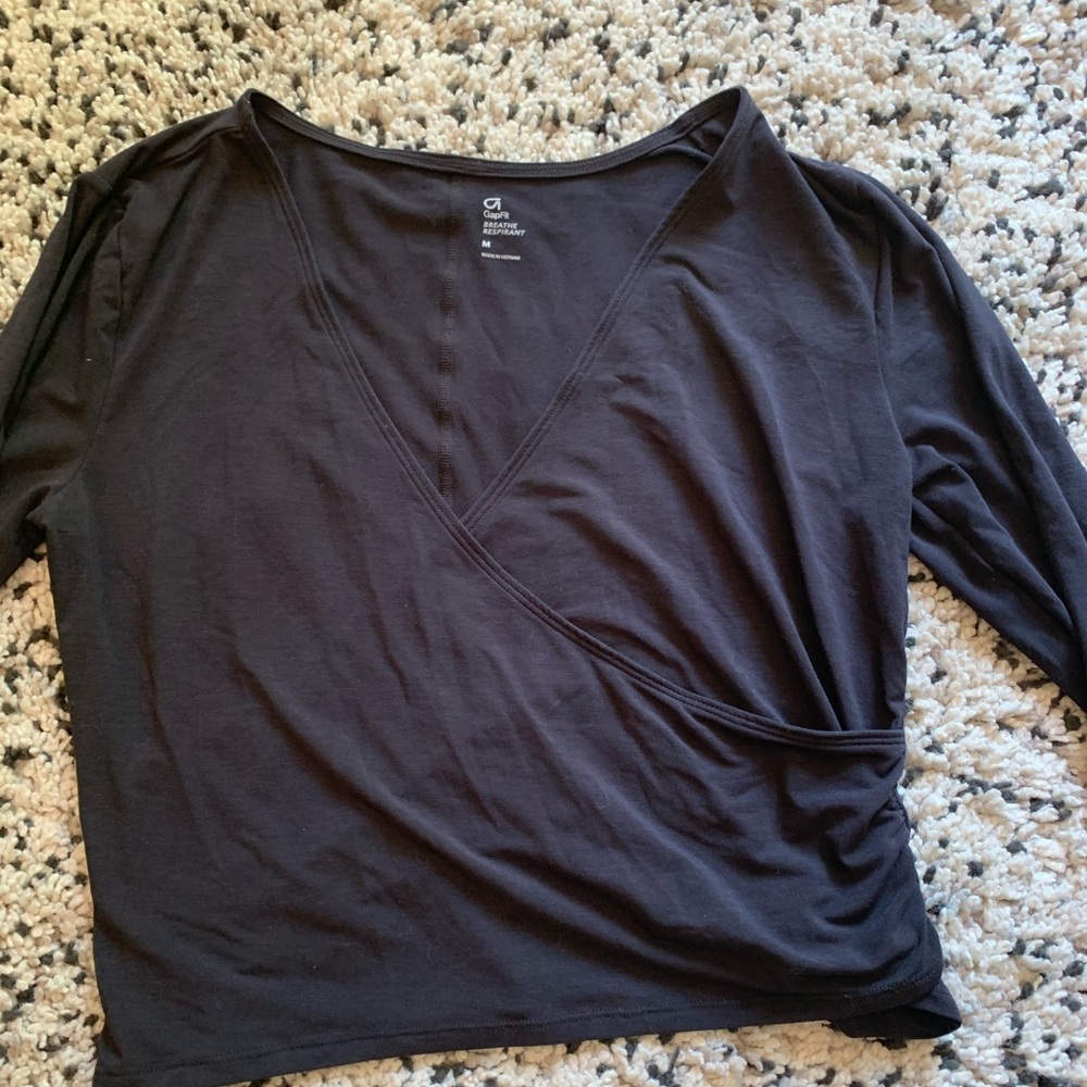 GapFit breathe faux wrap top